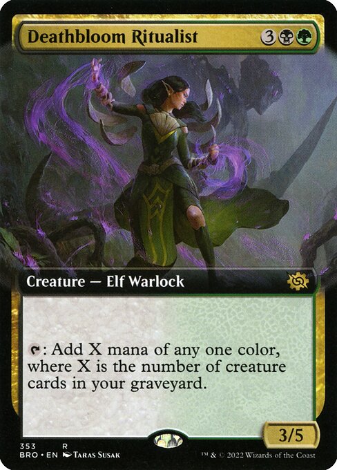 BRO: Deathbloom Ritualist (Extended Art)
