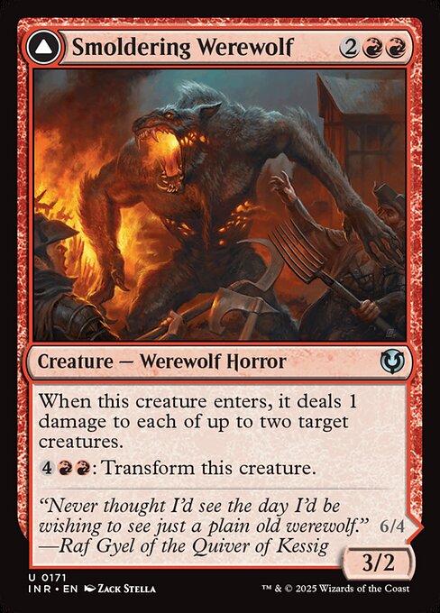 INR: Smoldering Werewolf (Foil)