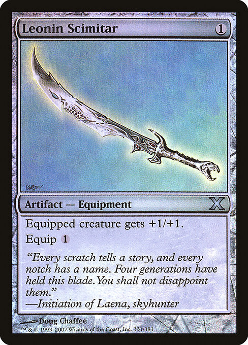 10E: Leonin Scimitar (Foil)