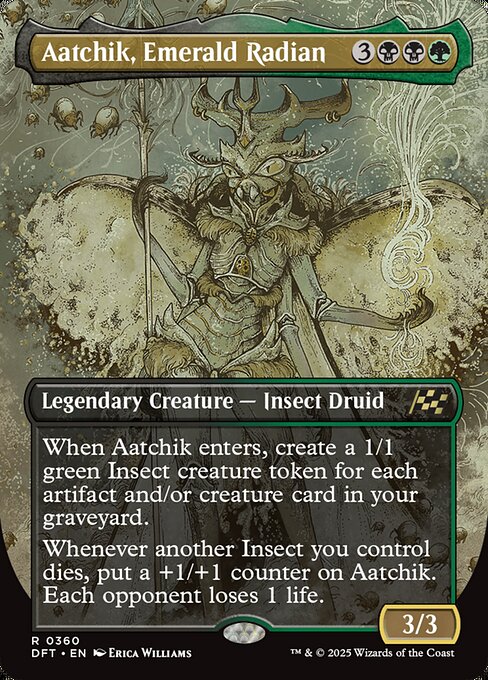 DFT: Aatchik, Emerald Radian (Borderless) (Foil)
