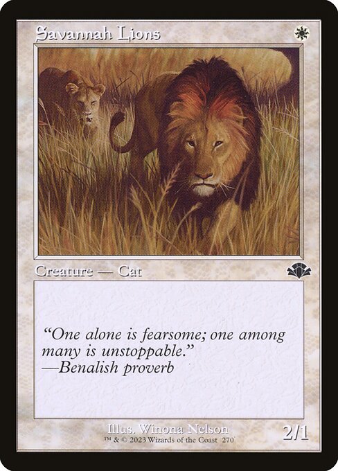 DMR: Savannah Lions (Retro Frame) (Foil)