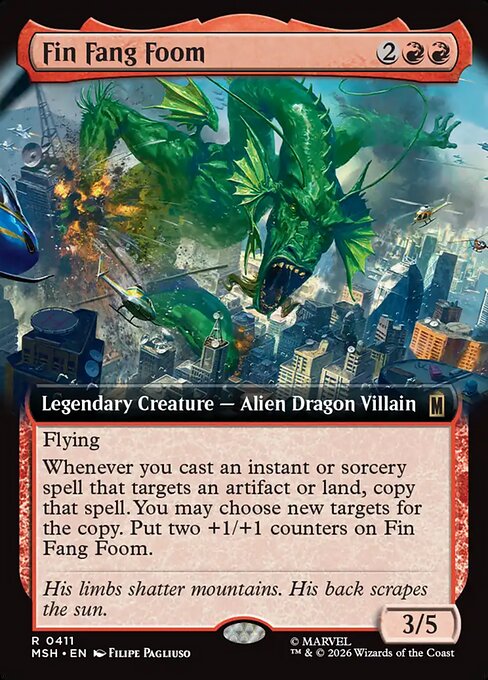MSH: Fin Fang Foom (Extended Art) (Foil)