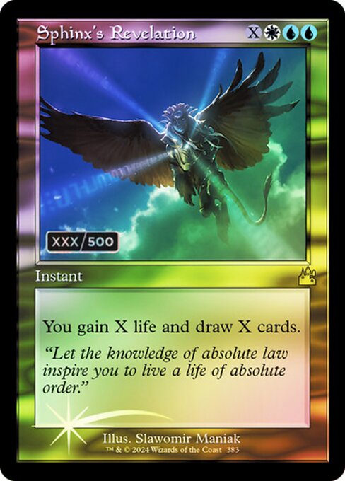 RVR: Sphinx's Revelation (Retro Frame) (Serial Numbered) (Foil)