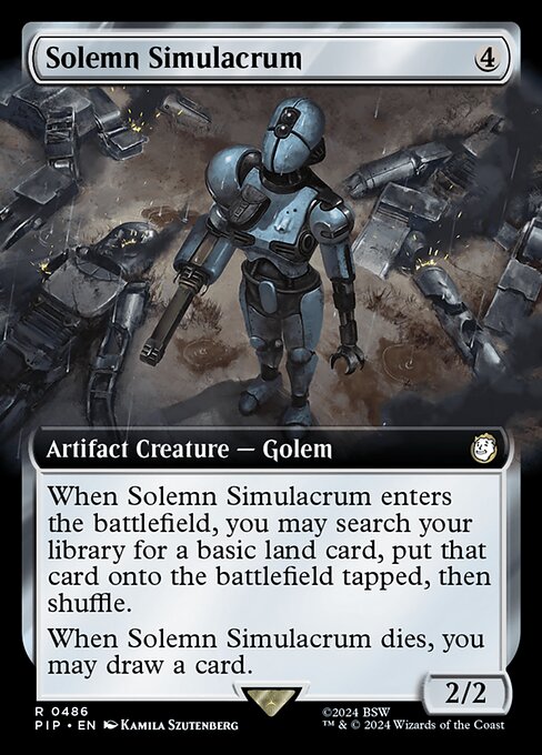 PIP: Solemn Simulacrum (Extended Art) (Foil)