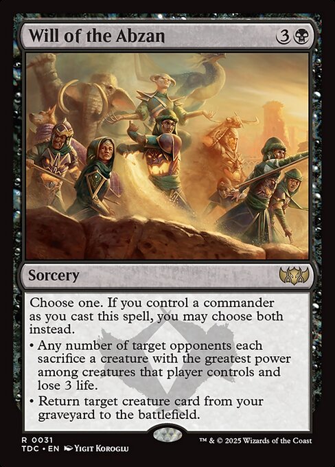 TDC: Will of the Abzan