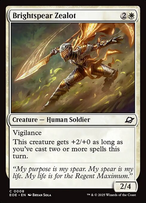 EOE: Brightspear Zealot (Foil)