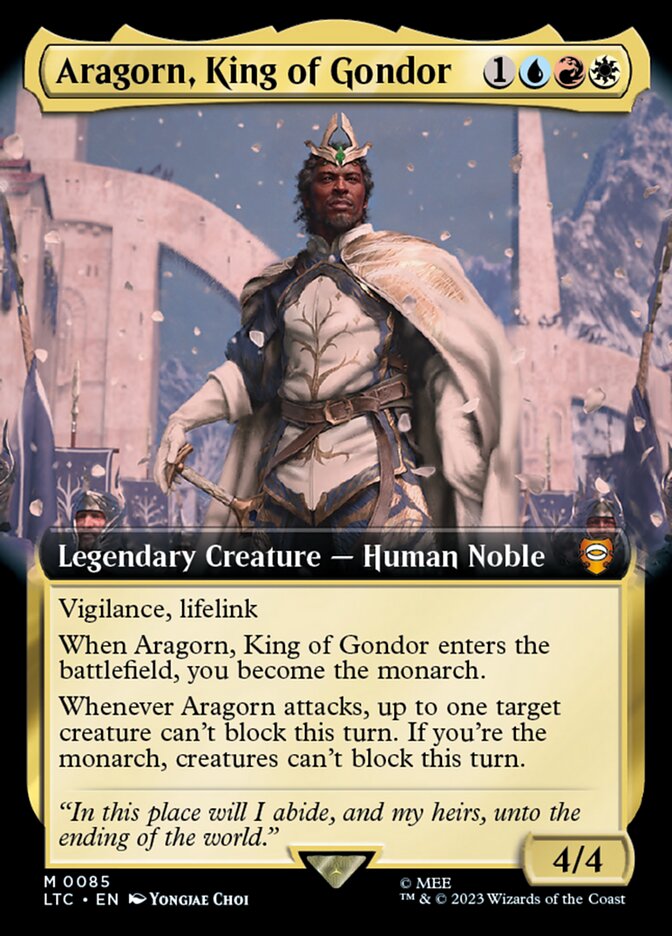 Aragorn, King of Gondor (Extended Art) [Foil] :: LTC