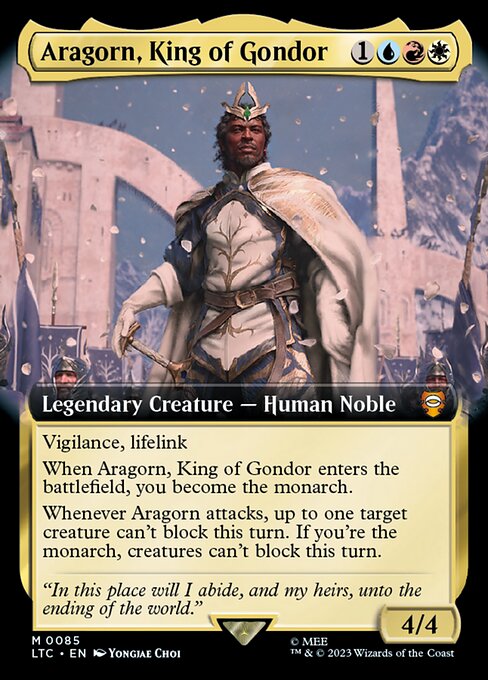 LTC: Aragorn, King of Gondor (Extended Art) (Foil)
