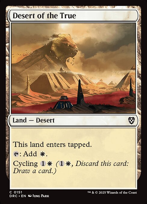 DRC: Desert of the True