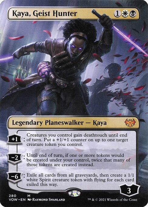 VOW: Kaya, Geist Hunter (Borderless) (Foil)