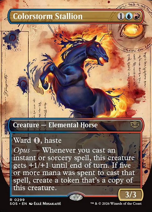 SOS: Colorstorm Stallion (Borderless) (Foil)