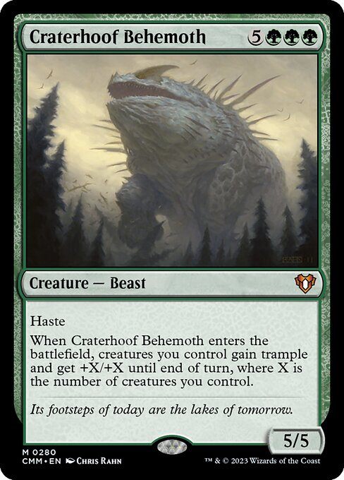 CMM: Craterhoof Behemoth (Foil)