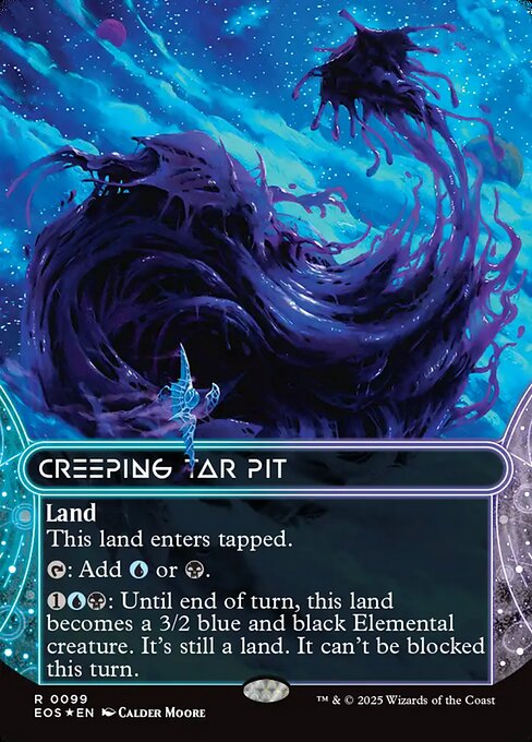 EOS: Creeping Tar Pit (0099) (Borderless) (Galaxy Foil)