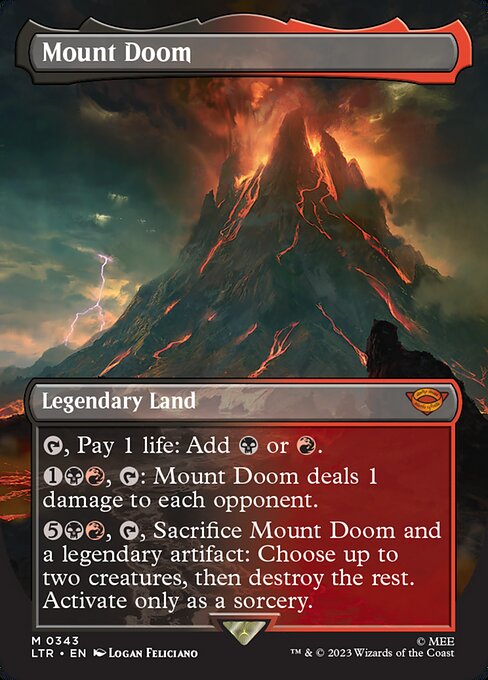LTR: Mount Doom (Borderless) (Foil)