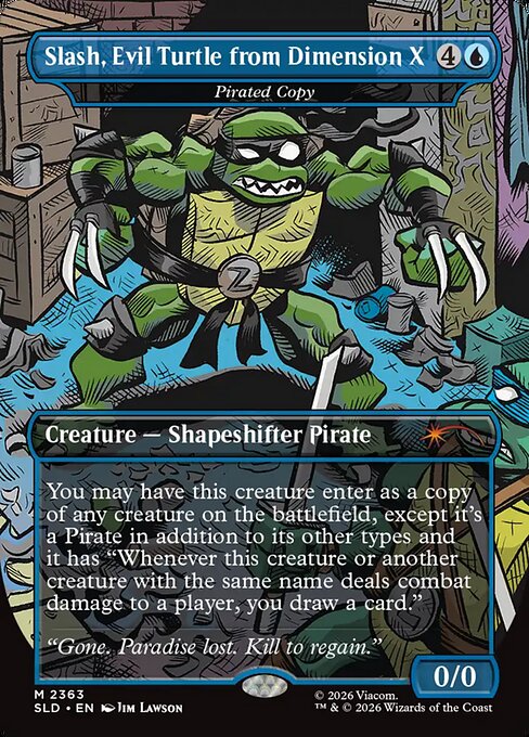 SLD: Slash, Evil Turtle from Dimension X - Pirated Copy