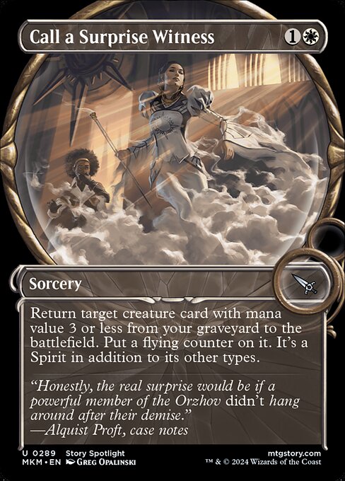 MKM: Call a Surprise Witness (Showcase) (Foil)