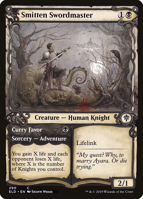 ELD: Smitten Swordmaster (Showcase) (Foil)
