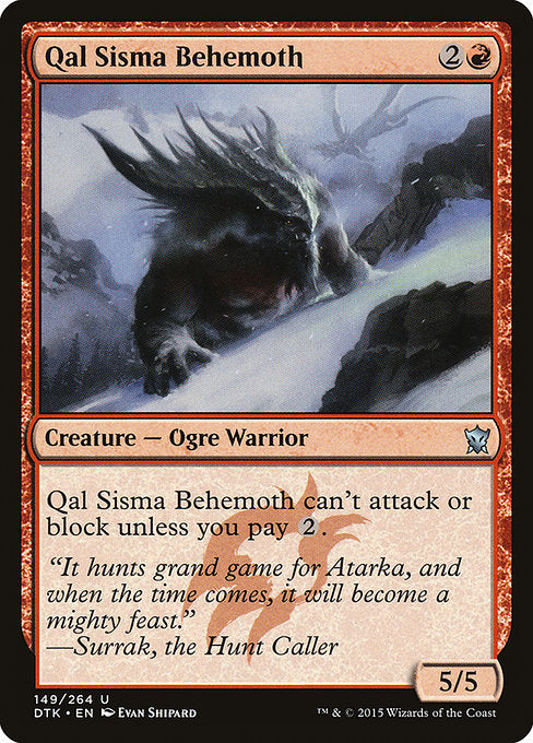 DTK: Qal Sisma Behemoth