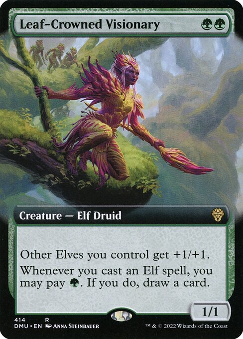 DMU: Leaf-Crowned Visionary (Extended Art) (Foil)