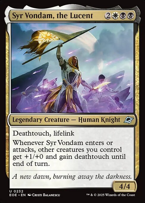 EOE: Syr Vondam, the Lucent