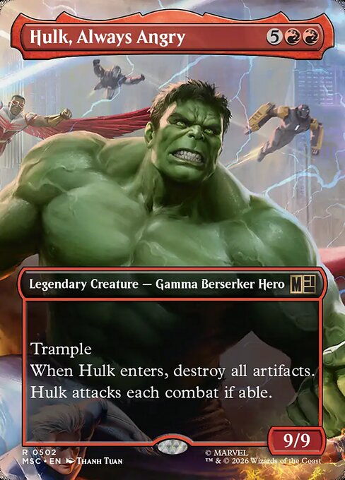 MSC: Hulk, Always Angry (Borderless)