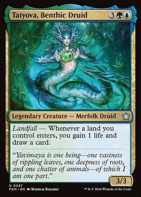 FDN: Tatyova, Benthic Druid (Foil)