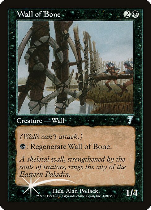 7ED: Wall of Bone (Foil)