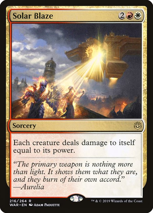 WAR: Solar Blaze (Foil)