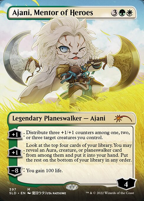 SLD: Ajani, Mentor of Heroes (Borderless) (Foil)