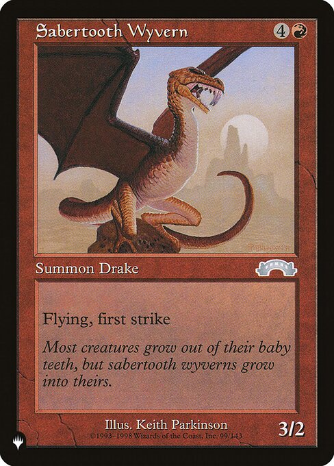 PLST: Sabertooth Wyvern