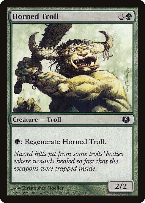 8ED: Horned Troll (Foil)
