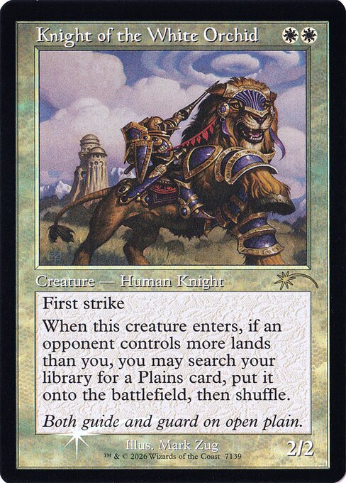 SLD: Knight of the White Orchid (Retro Frame) (Foil)