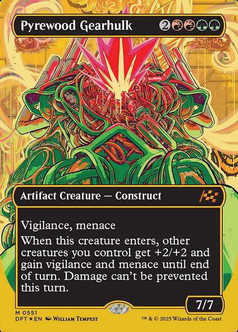 DFT: Pyrewood Gearhulk (Borderless) (First-Place Foil)