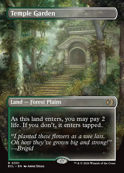ECL: Temple Garden (Borderless) (Foil)