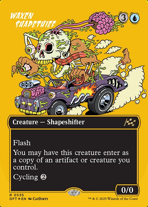 DFT: Waxen Shapethief (Borderless) (First-Place Foil)