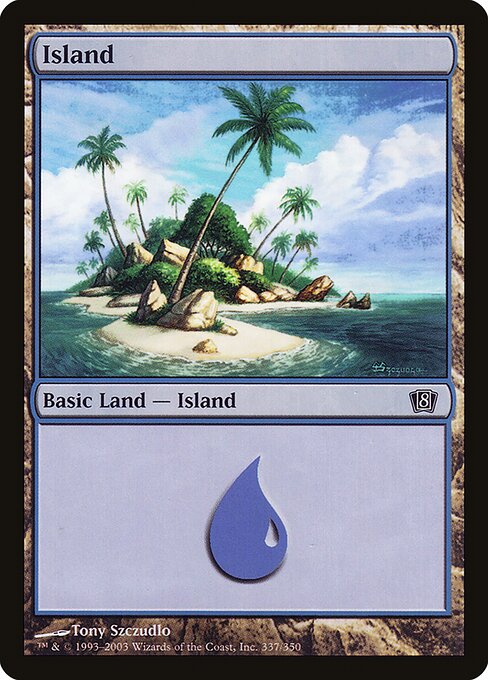 8ED: Island (337) (Foil)