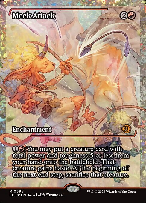 ECL: Meek Attack (398) (Showcase) (Fracture Foil)