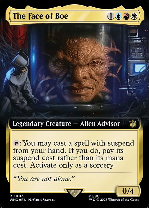 WHO: The Face of Boe (Extended Art) (Surge Foil)