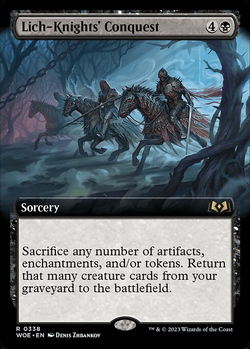 WOE: Lich-Knights' Conquest (Extended Art) (Foil)