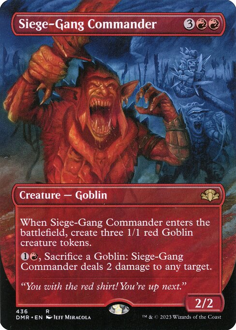 DMR: Siege-Gang Commander (Borderless) (Foil)