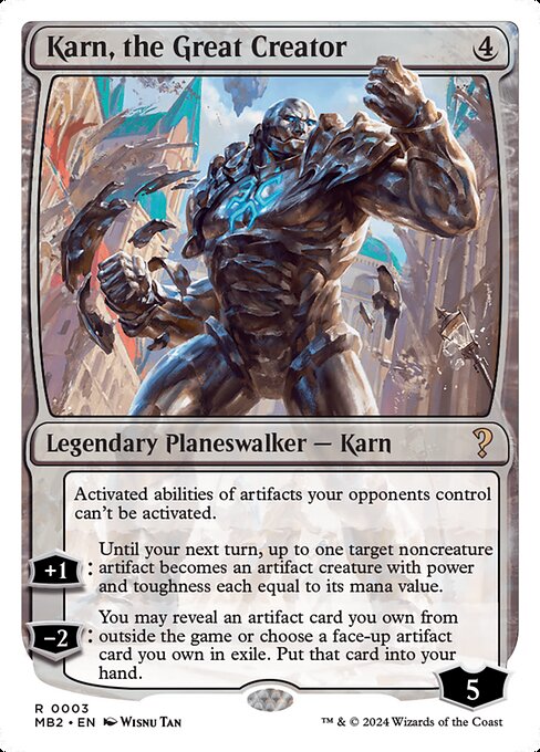 MB2: Karn, the Great Creator (White Border)
