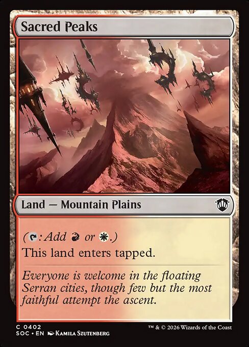 SOC: Sacred Peaks