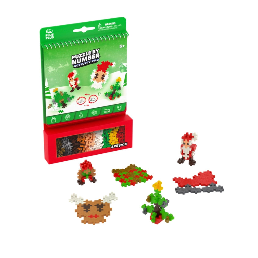 Plus-Plus: Puzzle By Number Activity Pad - Holiday