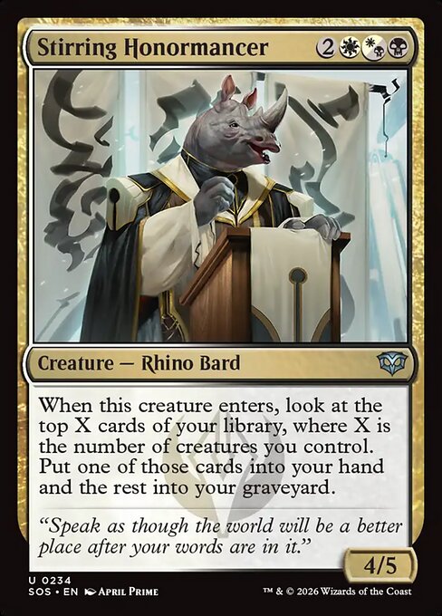 SOS: Stirring Honormancer (Foil)
