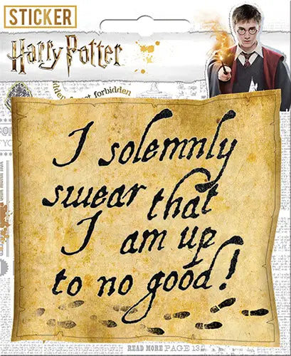 Harry Potter Solemnly Swear Sticker