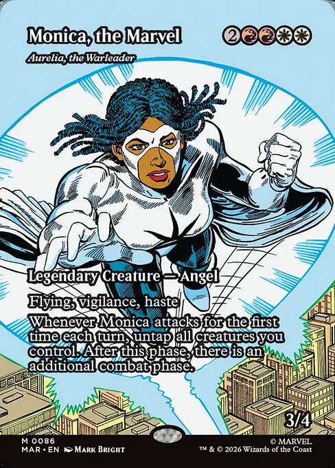 MAR: Monica, the Marvel - Aurelia, the Warleader (Borderless) (Foil)