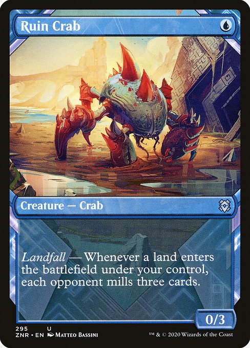 ZNR: Ruin Crab (Showcase) (Foil)