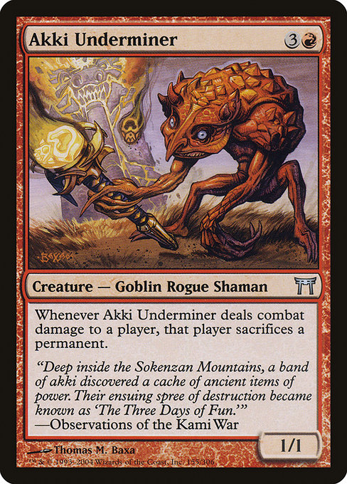 CHK: Akki Underminer (Foil)
