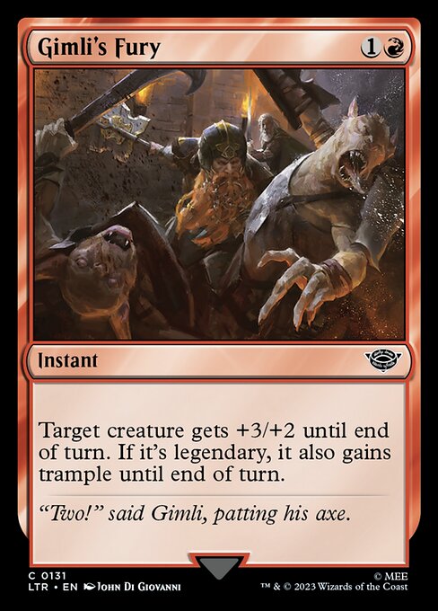 LTR: Gimli's Fury (Foil)