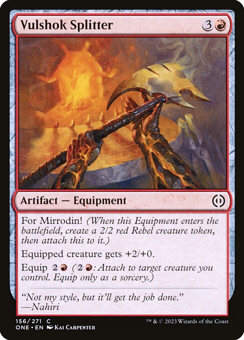 ONE: Vulshok Splitter (Foil)